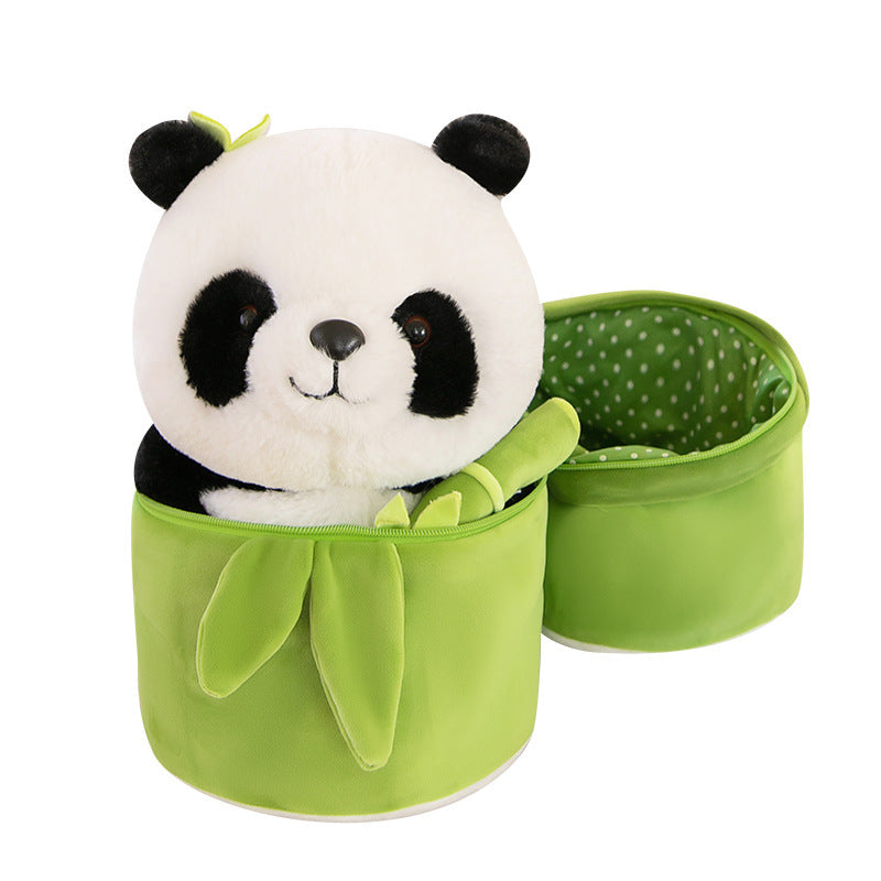 Simulated Bamboo Tube Flower Panda Pillow - Home Decor
