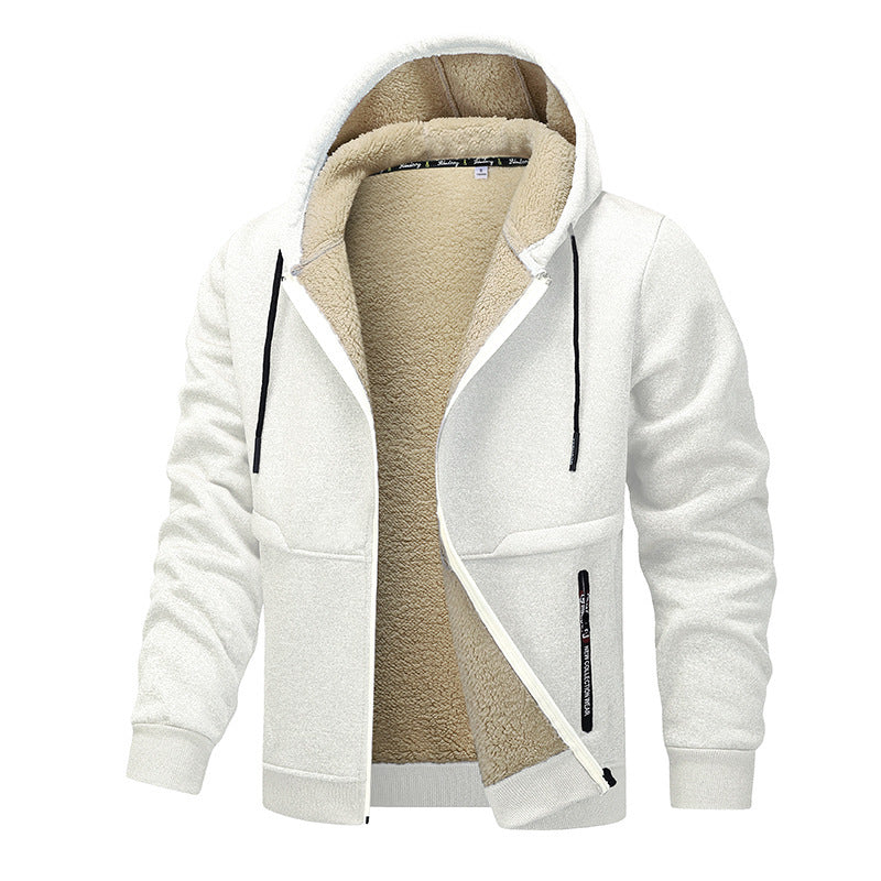 Men's Fashion Lambswool Thickened Jacket