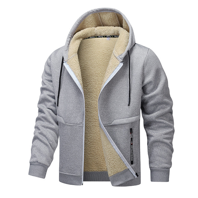 Men's Fashion Lambswool Thickened Jacket
