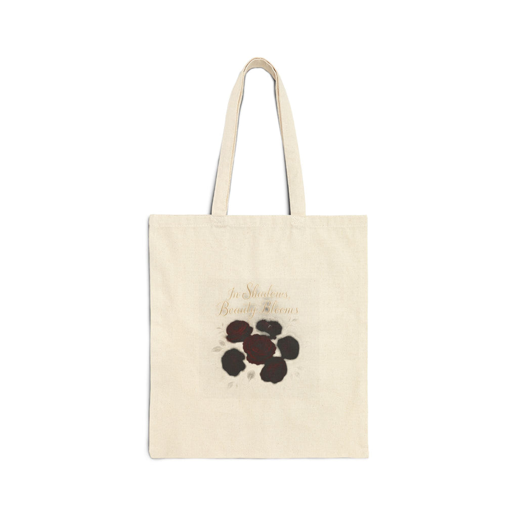 Canvas Tote Bag — Minimal Mushroom Print Eco-Friendly Grocery & Market Tote