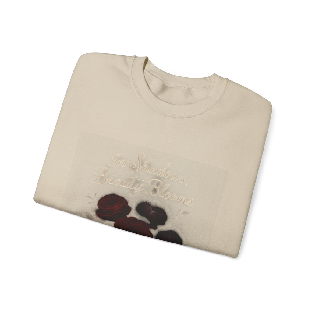 Floral Memory Crewneck Sweatshirt — Vintage Rose Petal Design