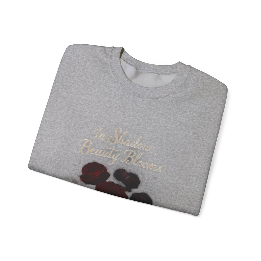 Floral Memory Crewneck Sweatshirt — Vintage Rose Petal Design