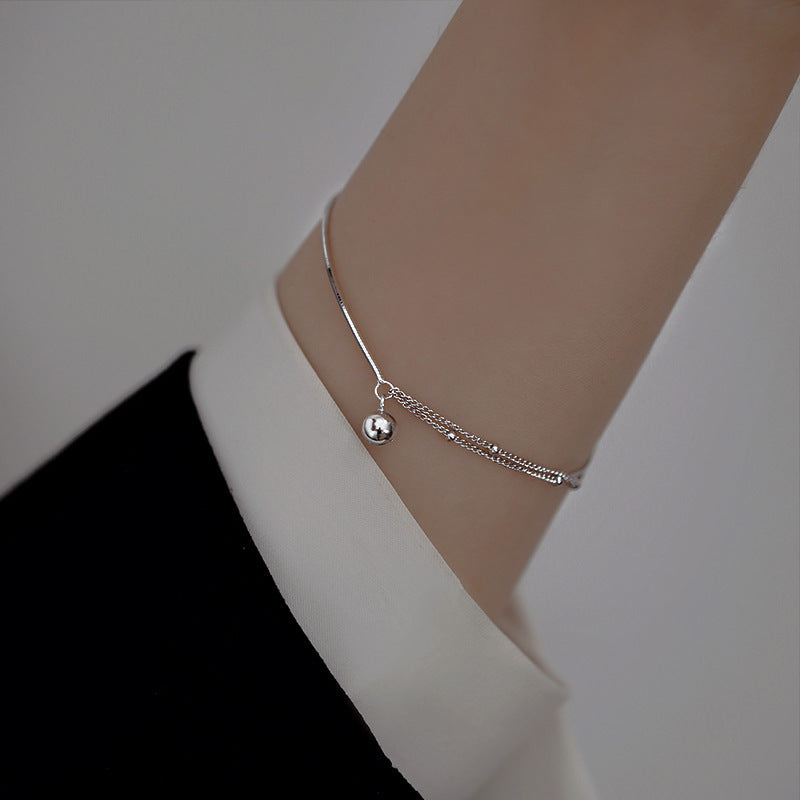 Simple And Elegant Asymmetric Double-layer Bracelet Girlfriends' Gift
