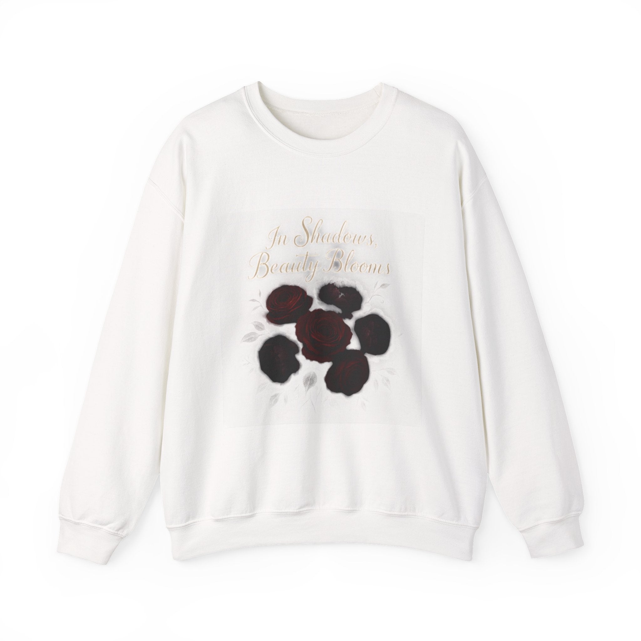 Floral Memory Crewneck Sweatshirt — Vintage Rose Petal Design