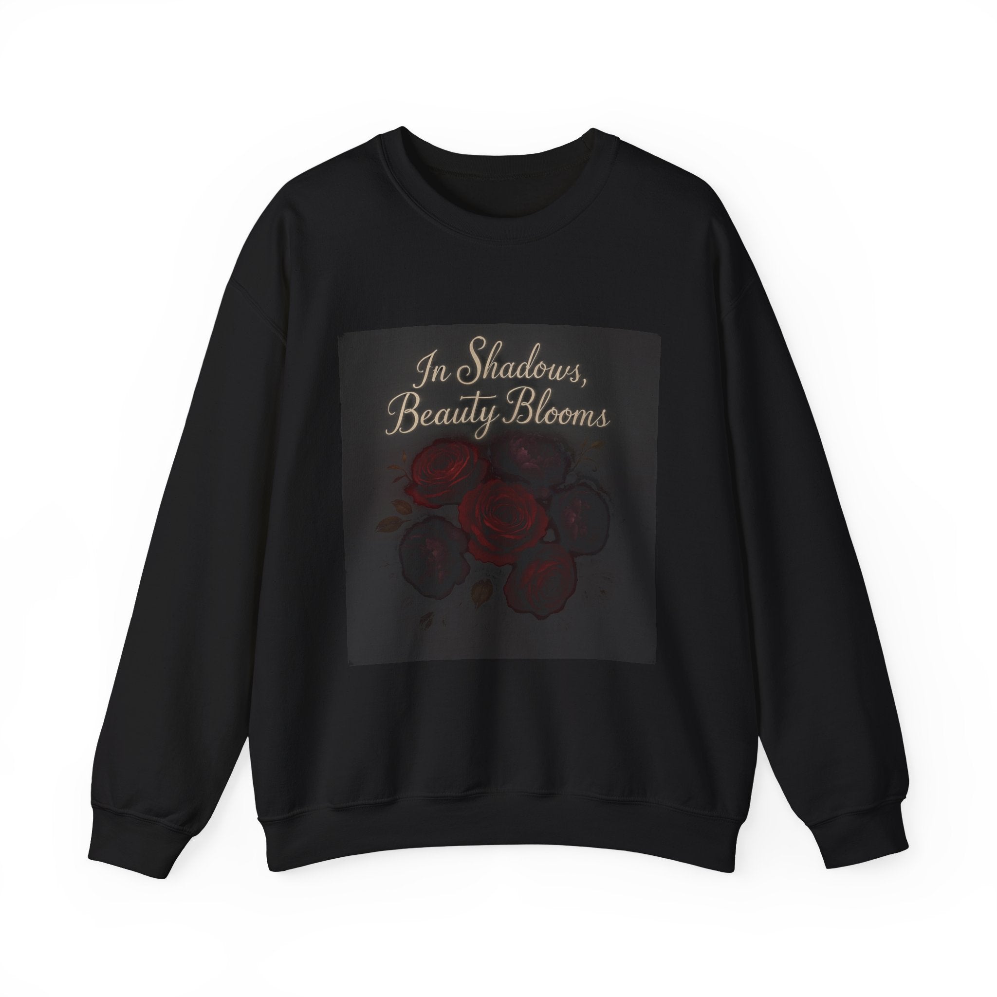 Floral Memory Crewneck Sweatshirt — Vintage Rose Petal Design