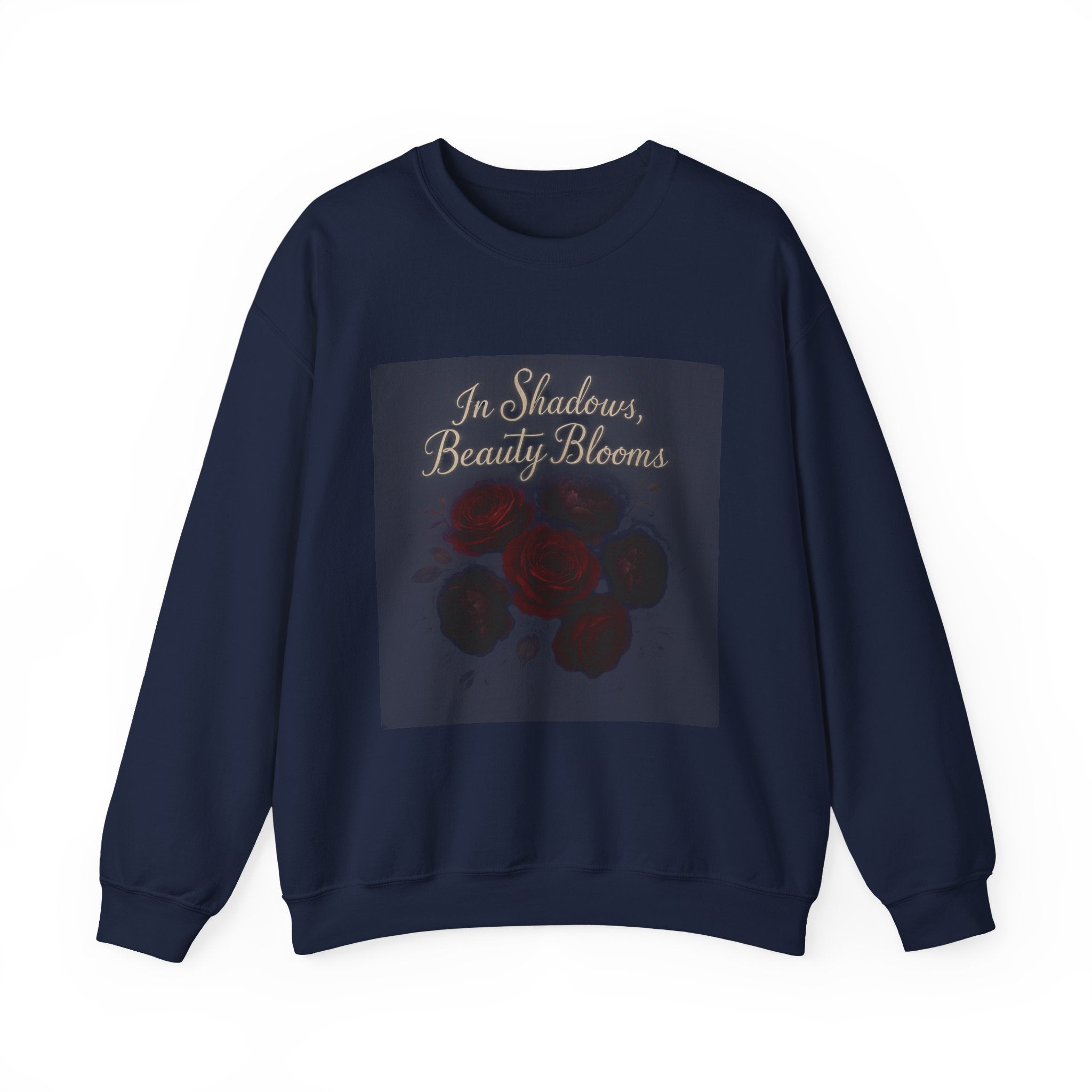 Floral Memory Crewneck Sweatshirt — Vintage Rose Petal Design