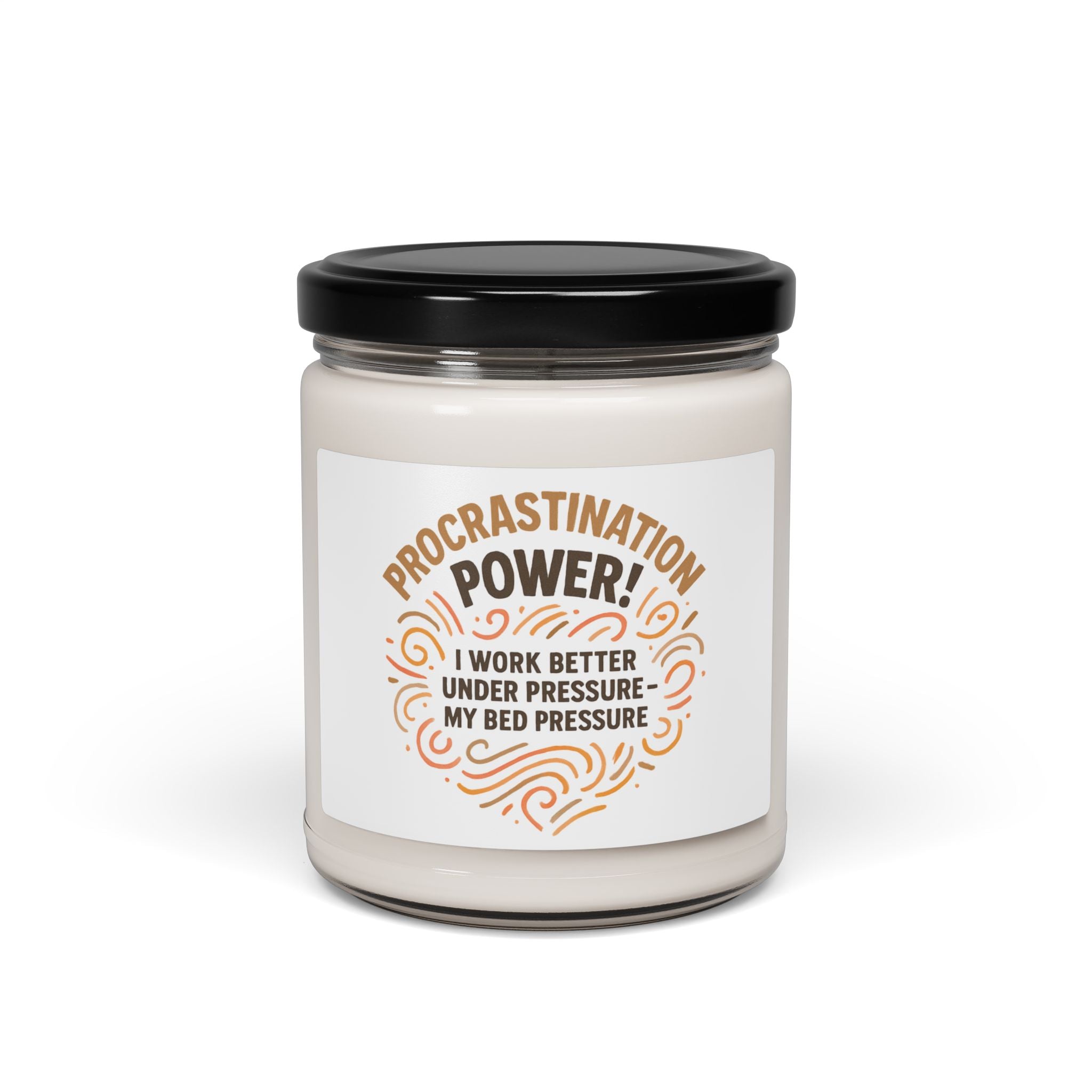 Procrastination Power! Scented Soy Candle — 9oz Motivational Gift