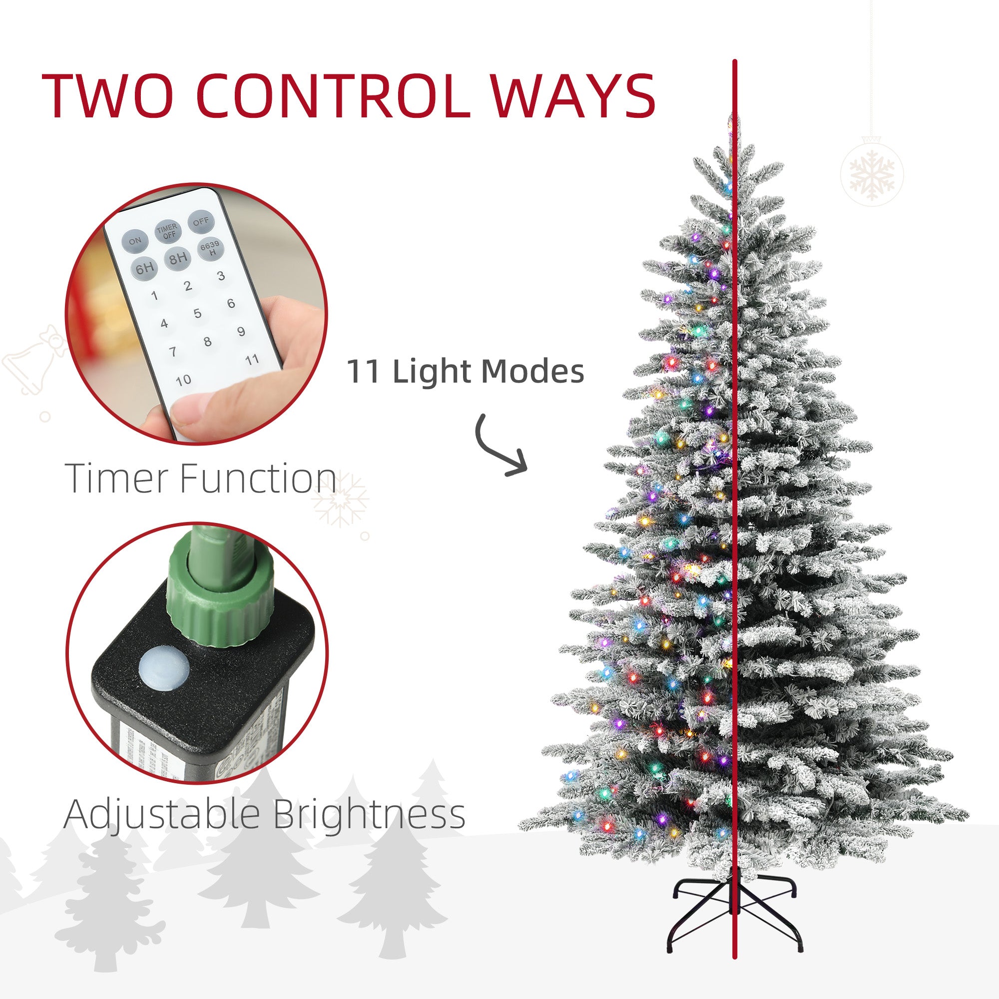Snow Flocked Artificial Christmas Tree
