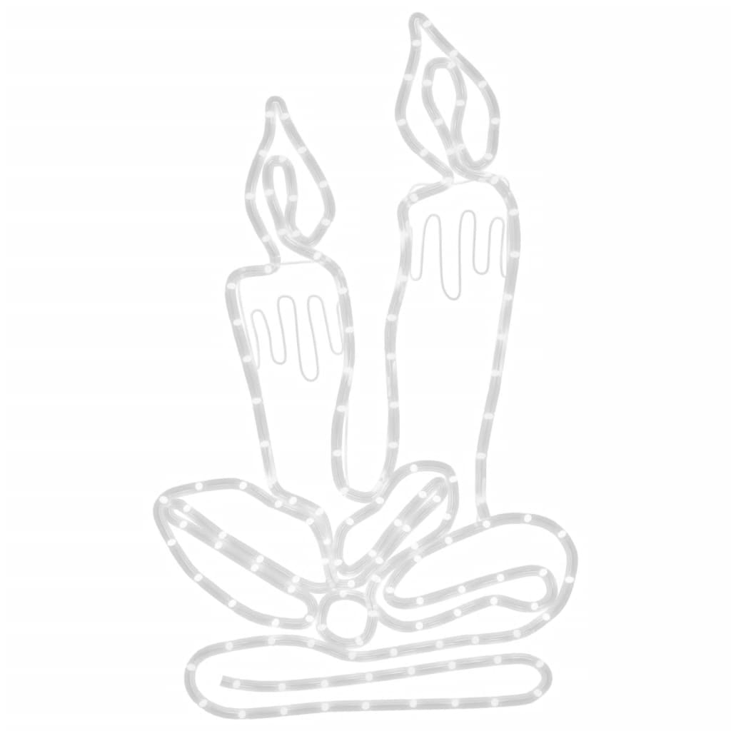 LED Silhouette Christmas Candles 144 LEDs