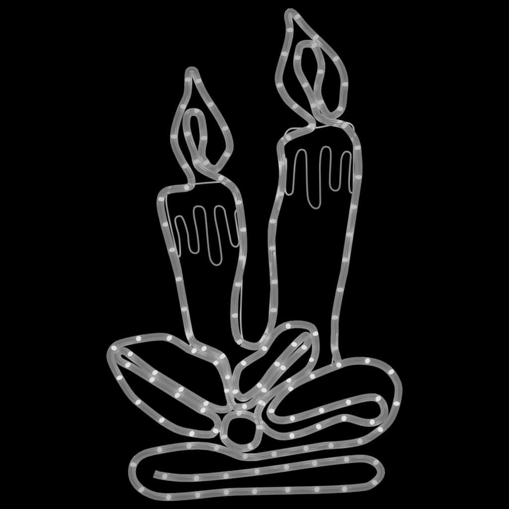 LED Silhouette Christmas Candles 144 LEDs