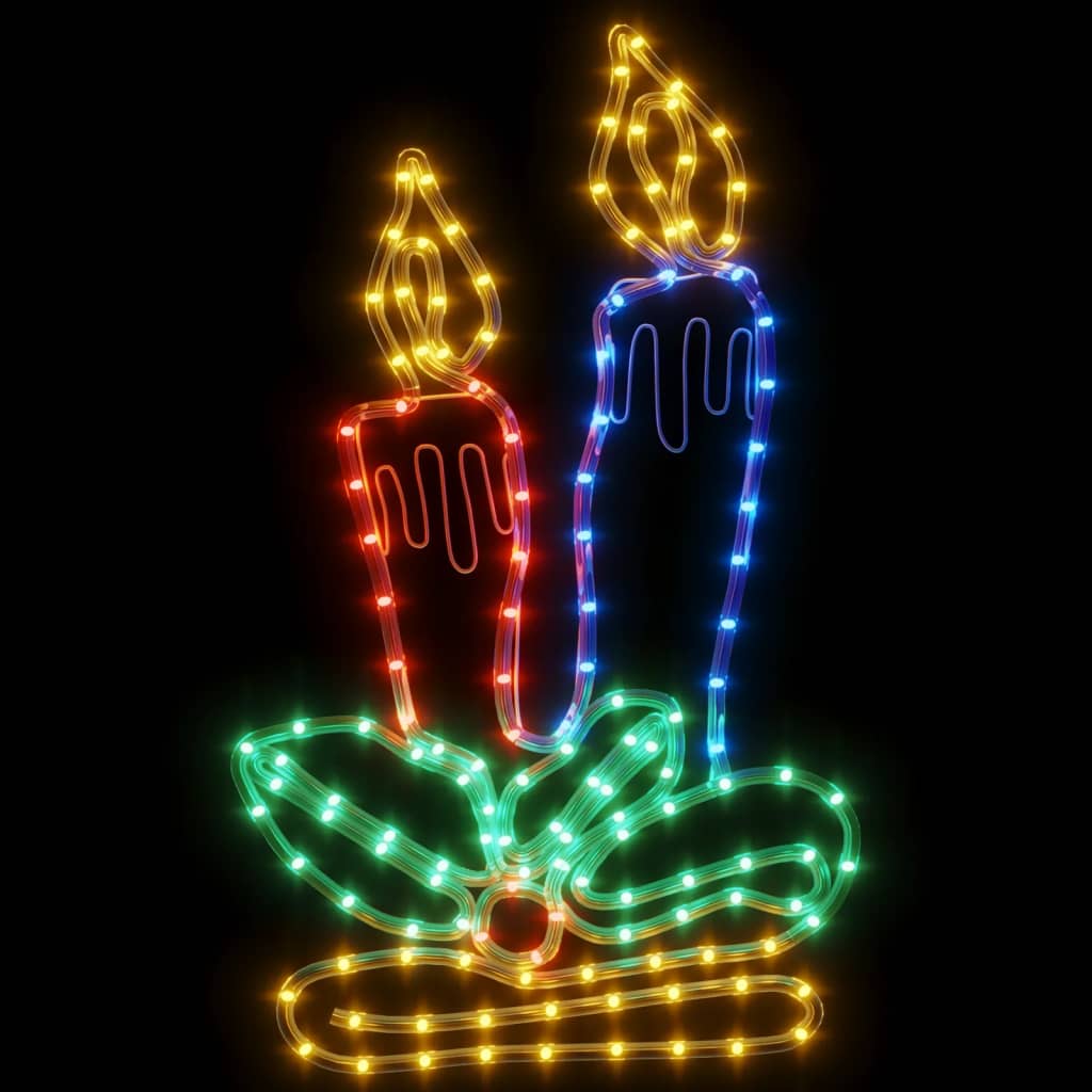 LED Silhouette Christmas Candles 144 LEDs