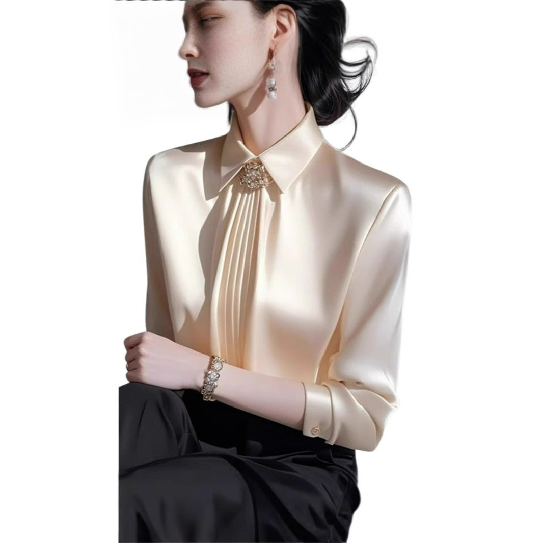 Spring French-style Top With A Luxurious And Sophisticated Feel