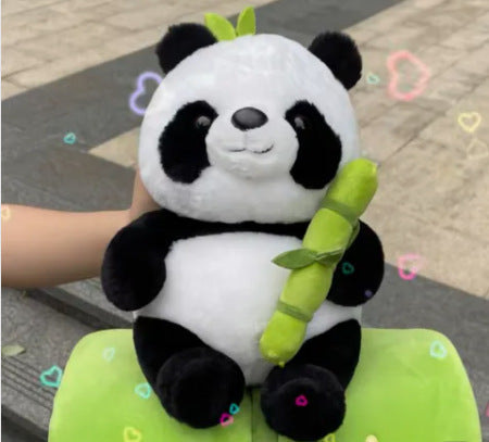 Simulated Bamboo Tube Flower Panda Pillow - Home Decor