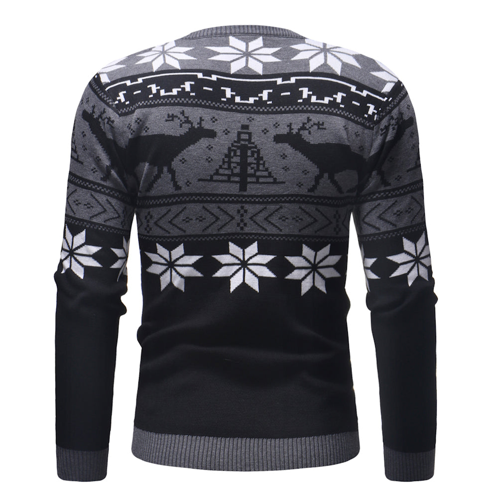 Men's Long Sleeve Fawn Polygon Sweater