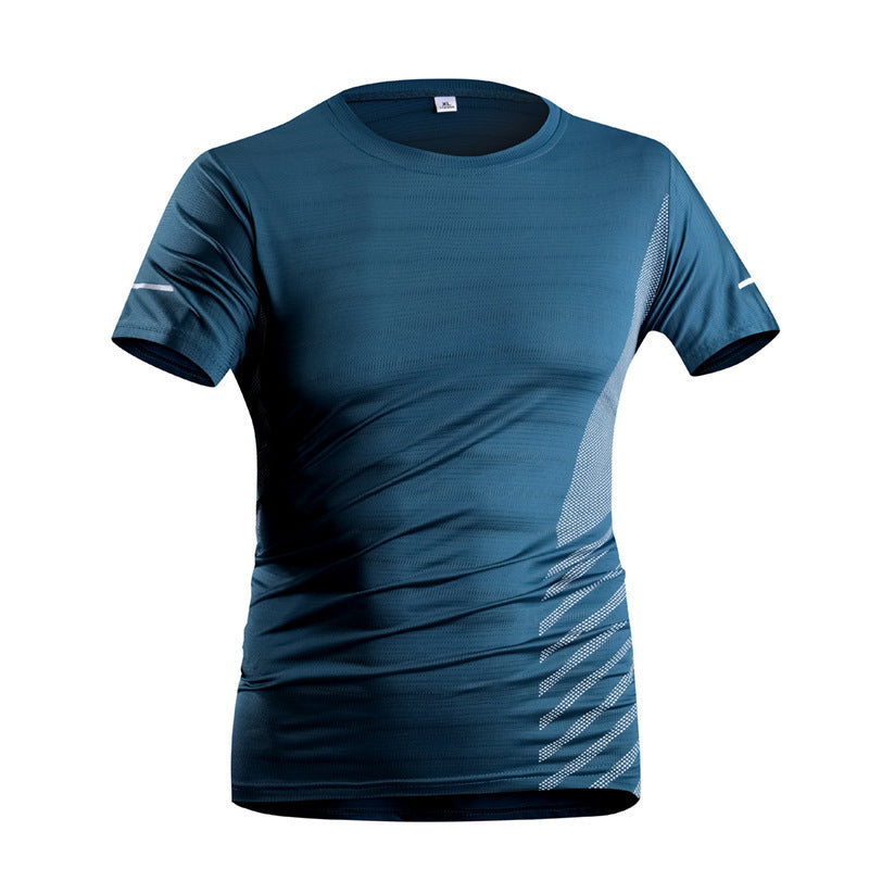 Ice Silk T-shirt Men's Quick-drying T-shirt T-shirt Breathable Trendy Top