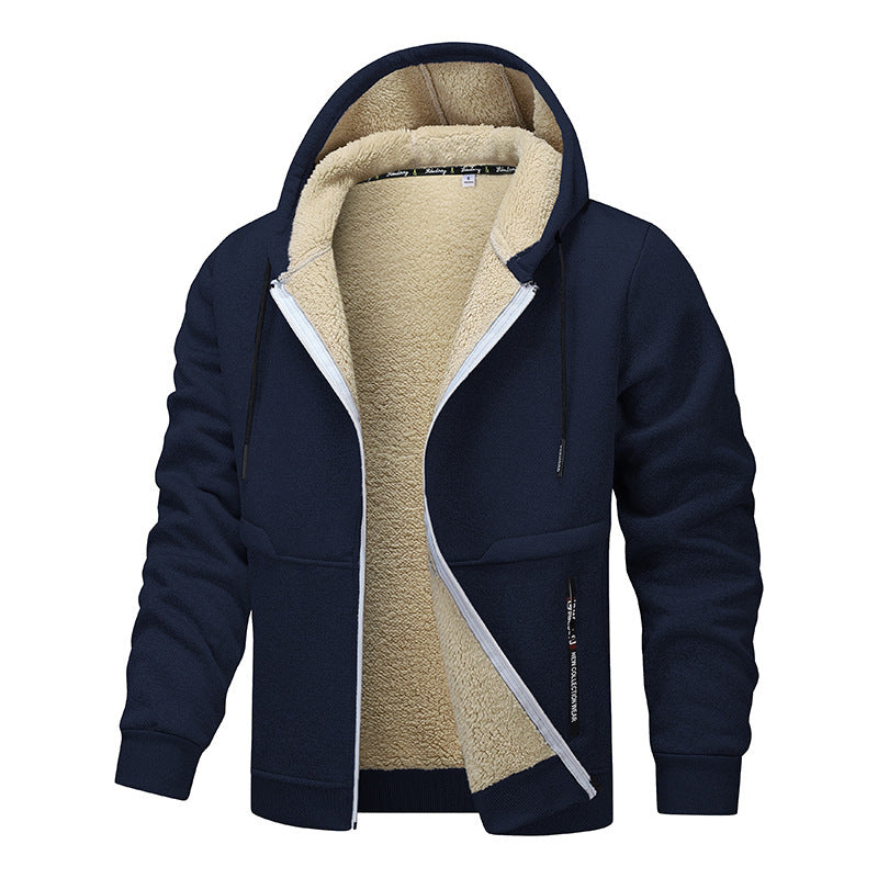 Men's Fashion Lambswool Thickened Jacket