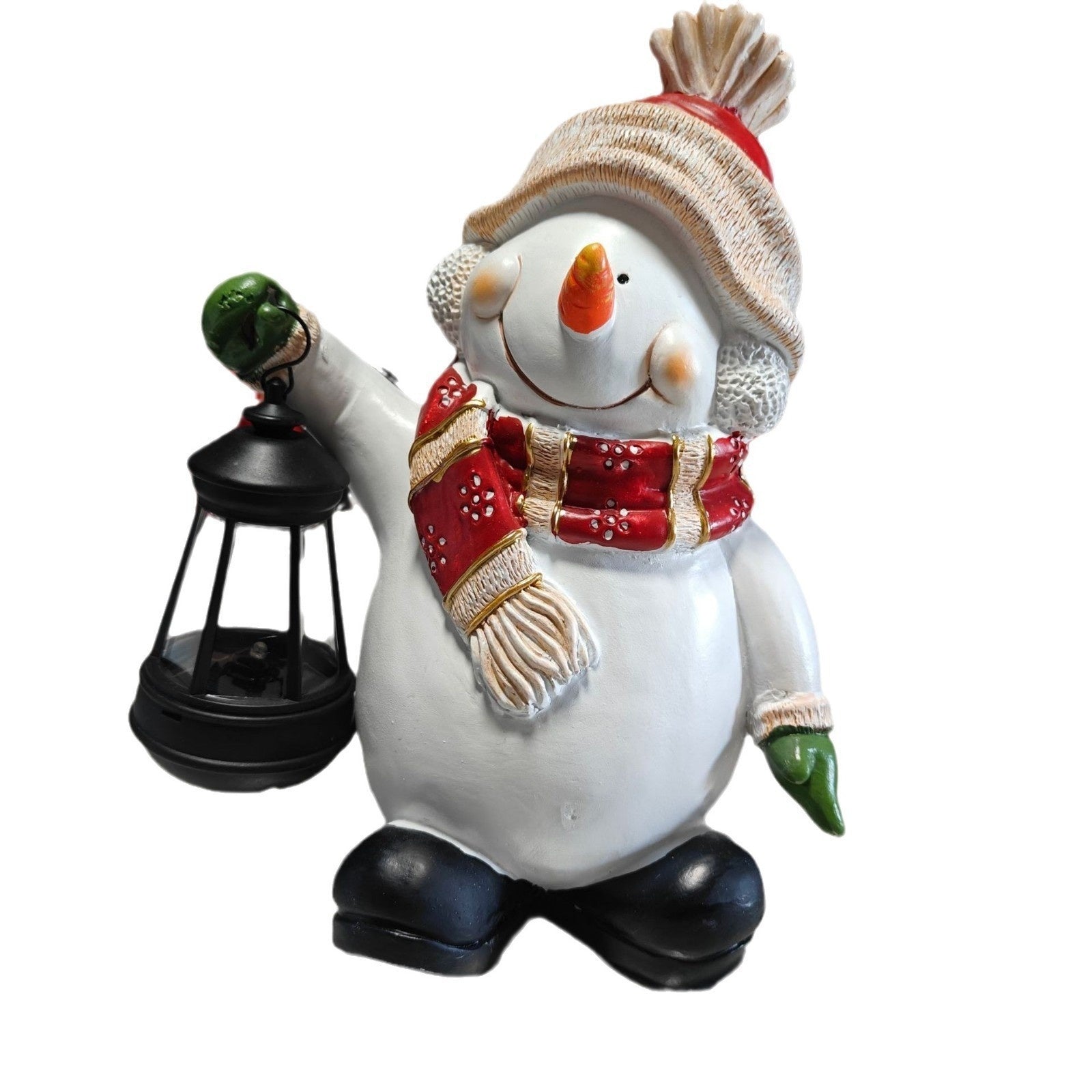 Christmas Snowman Resin Decorative Landscape Lamp