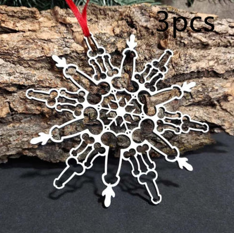 Christmas Tree Hanging Decorations Snowflake Pendant