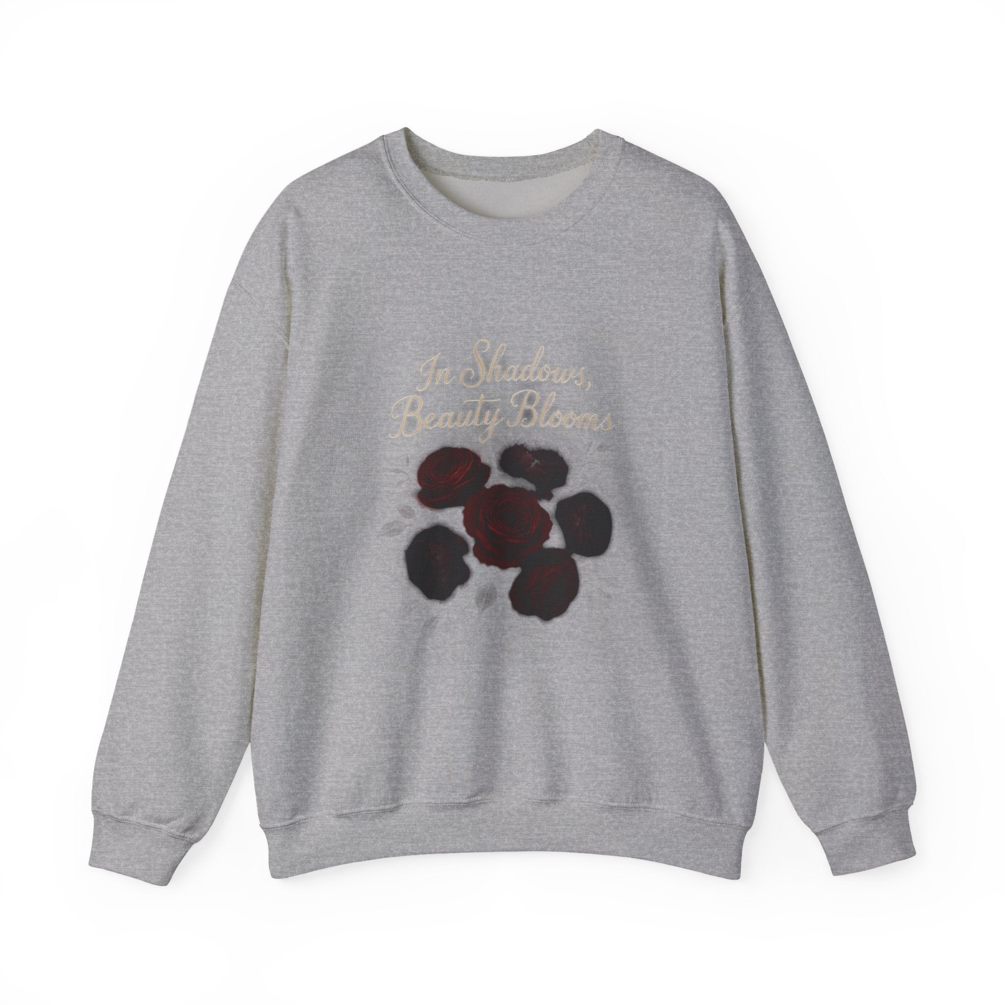 Floral Memory Crewneck Sweatshirt — Vintage Rose Petal Design