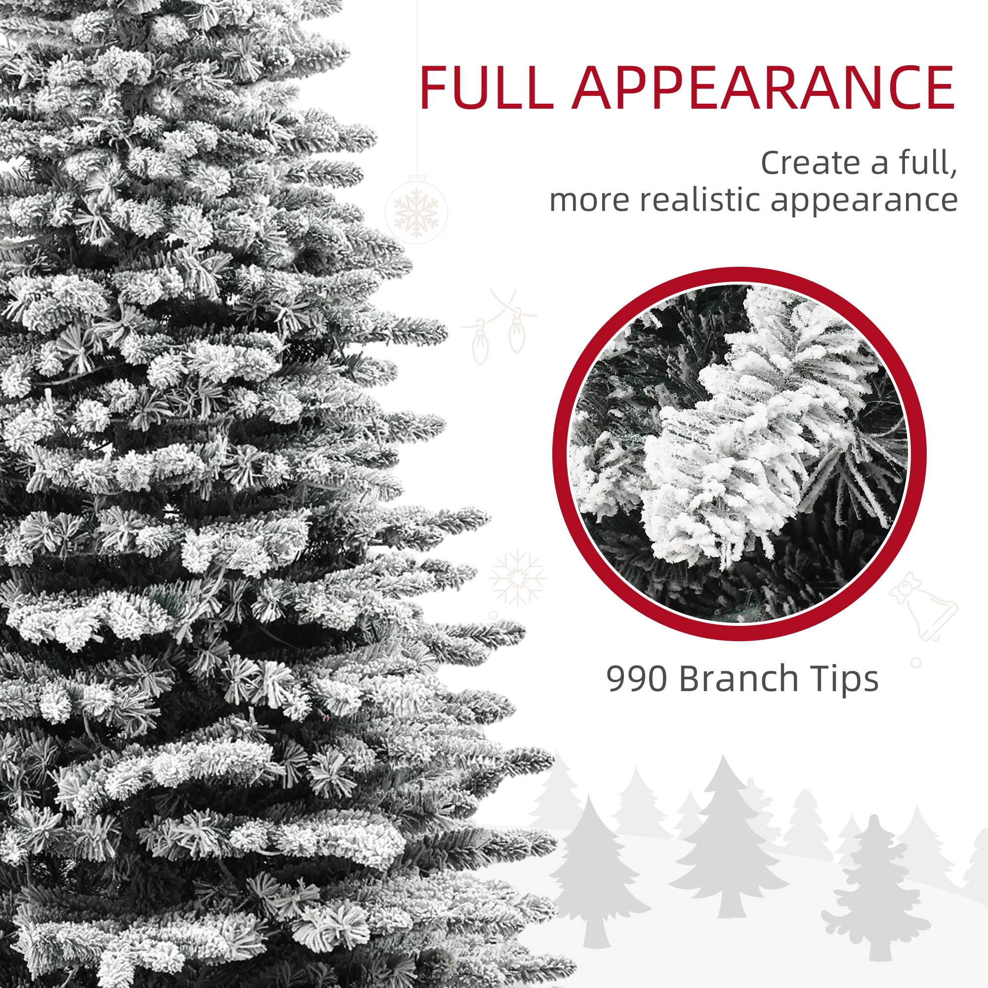 Snow Flocked Artificial Christmas Tree