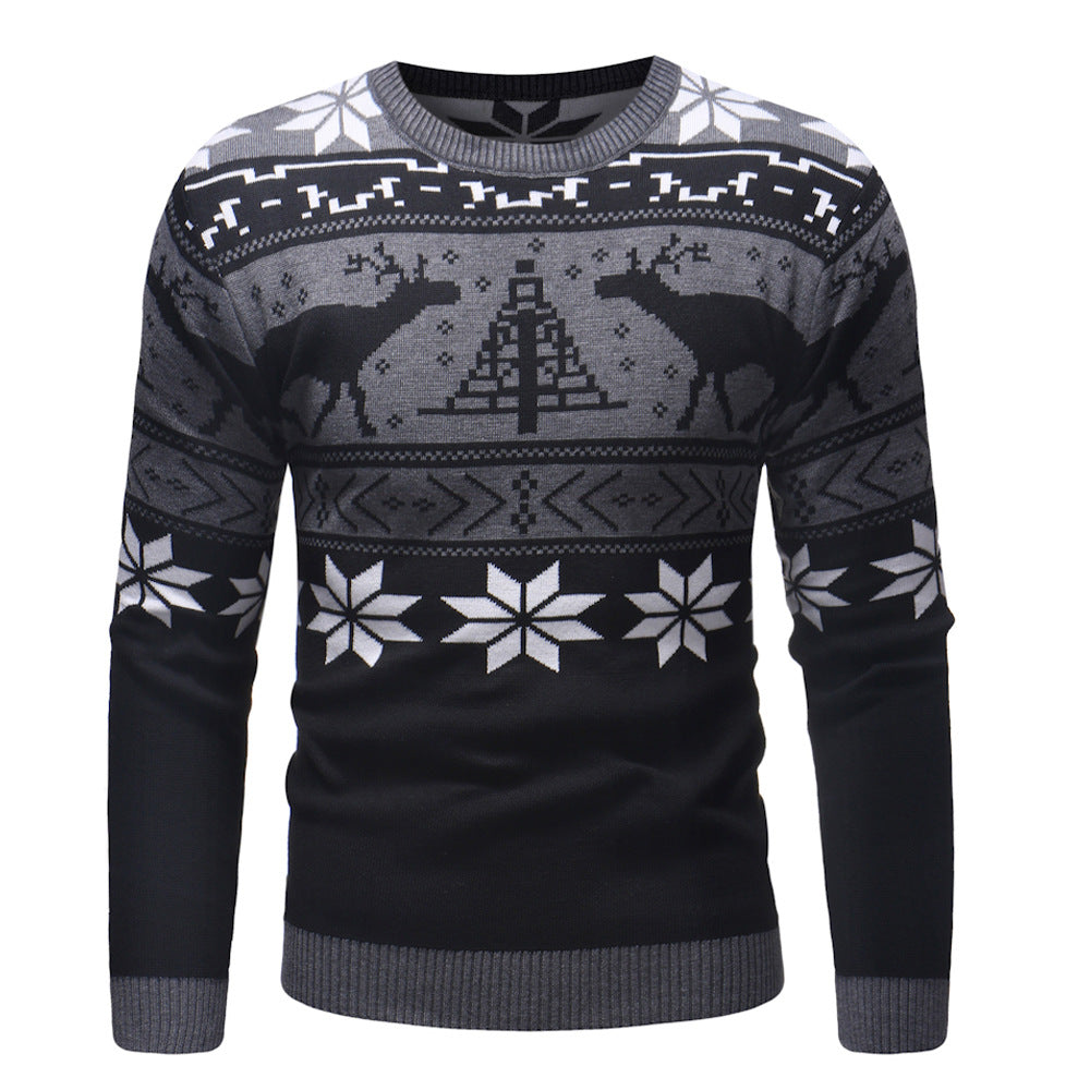 Men's Long Sleeve Fawn Polygon Sweater