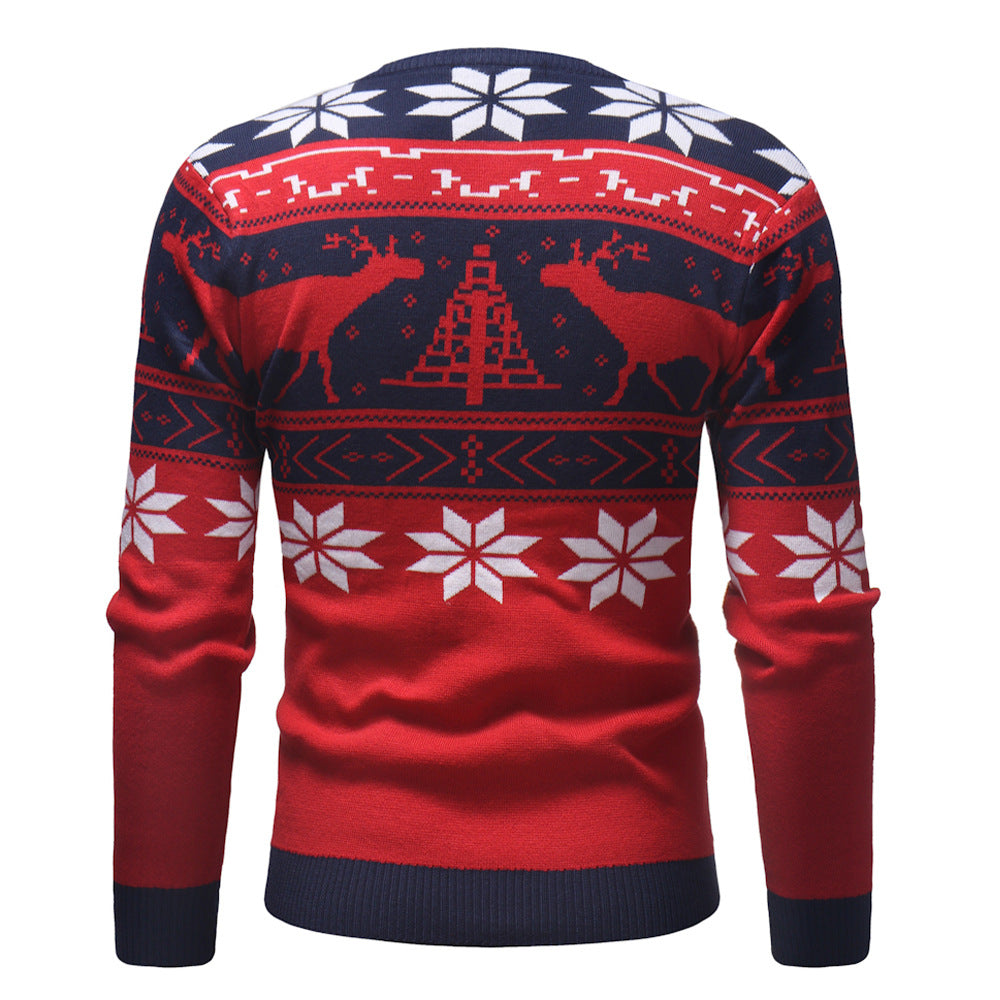 Men's Long Sleeve Fawn Polygon Sweater