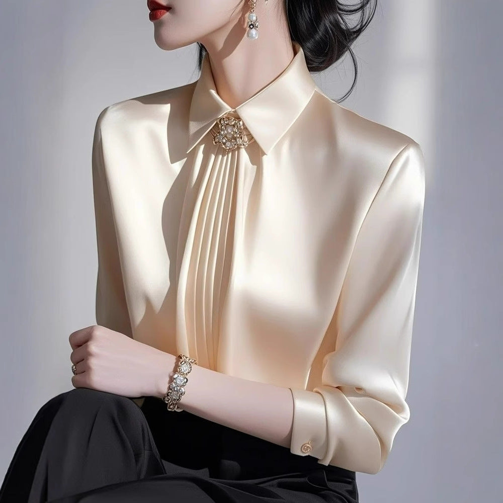 Spring French-style Top With A Luxurious And Sophisticated Feel