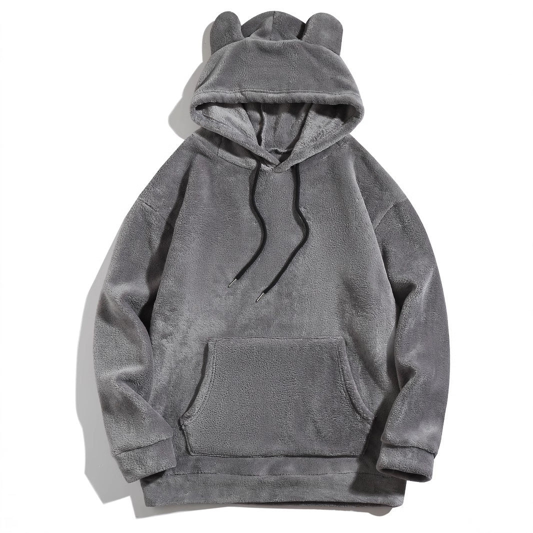 Men's Casual Cool Fashion Hoodie Coral Fleece