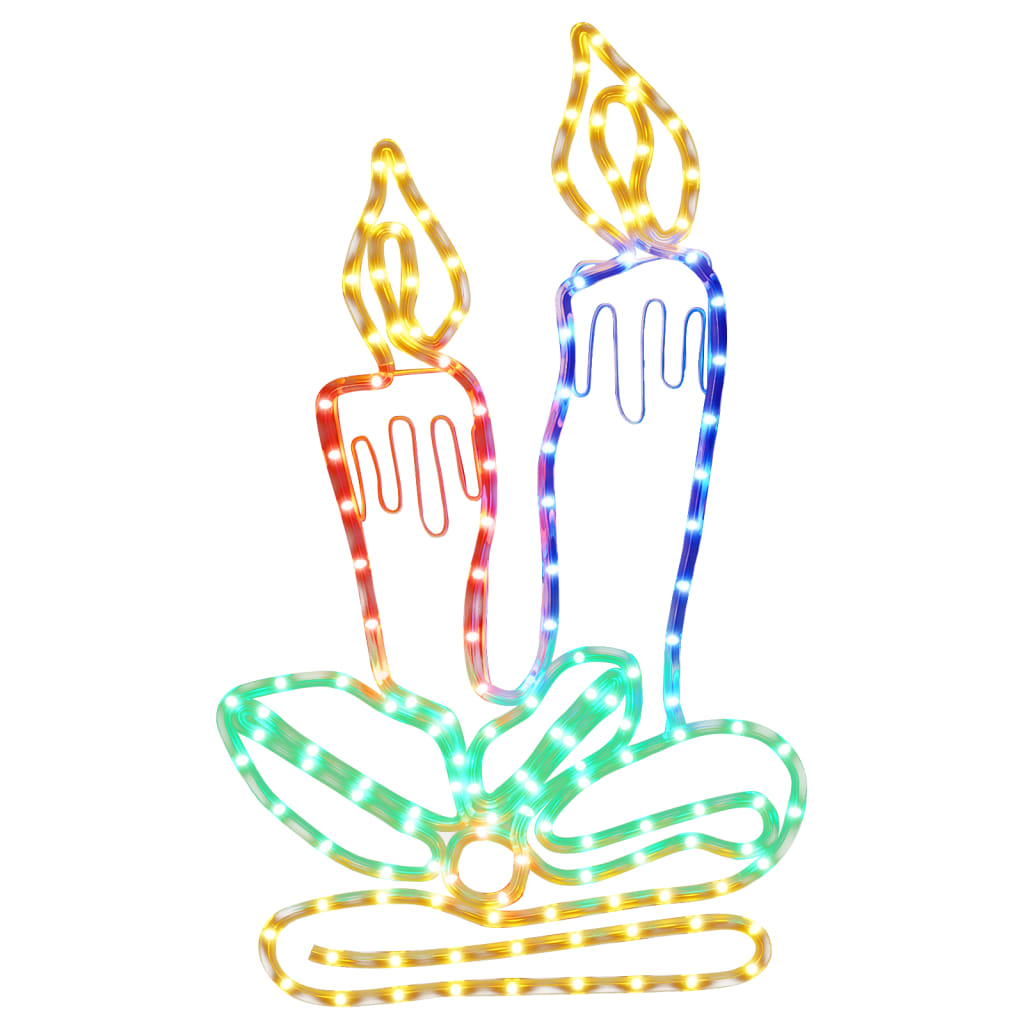 LED Silhouette Christmas Candles 144 LEDs