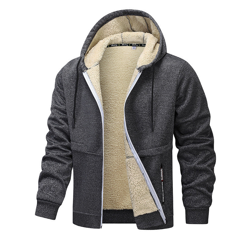 Men's Fashion Lambswool Thickened Jacket