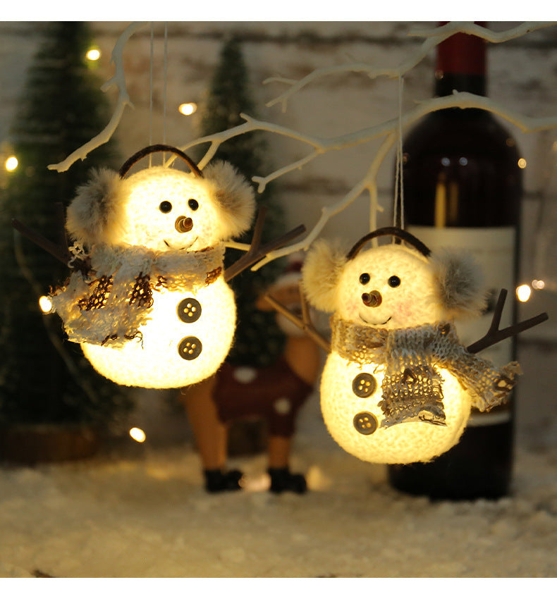 Christmas Luminous Ice Man Ornaments