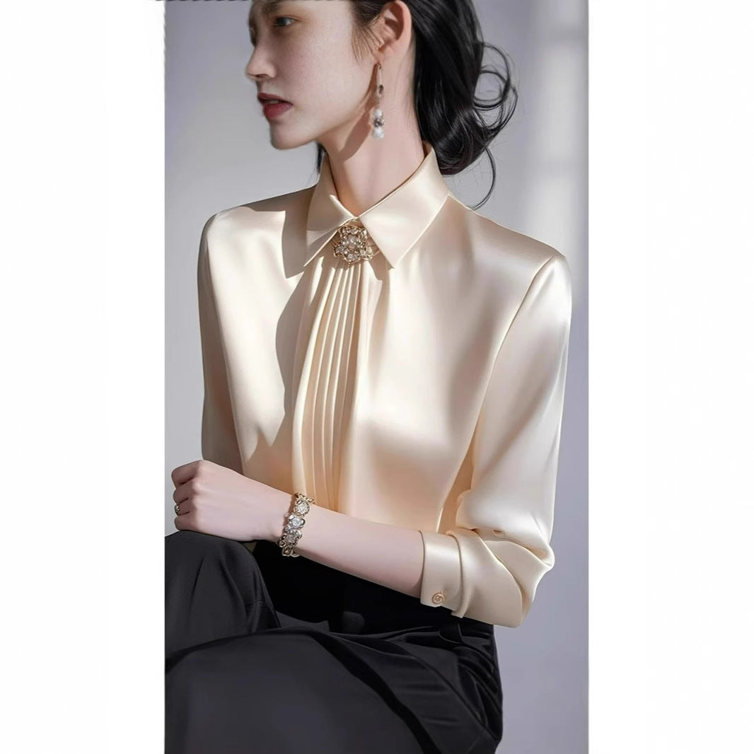 Spring French-style Top With A Luxurious And Sophisticated Feel