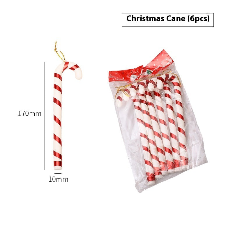 Christmas Tree Crutches Prop Decorations 6