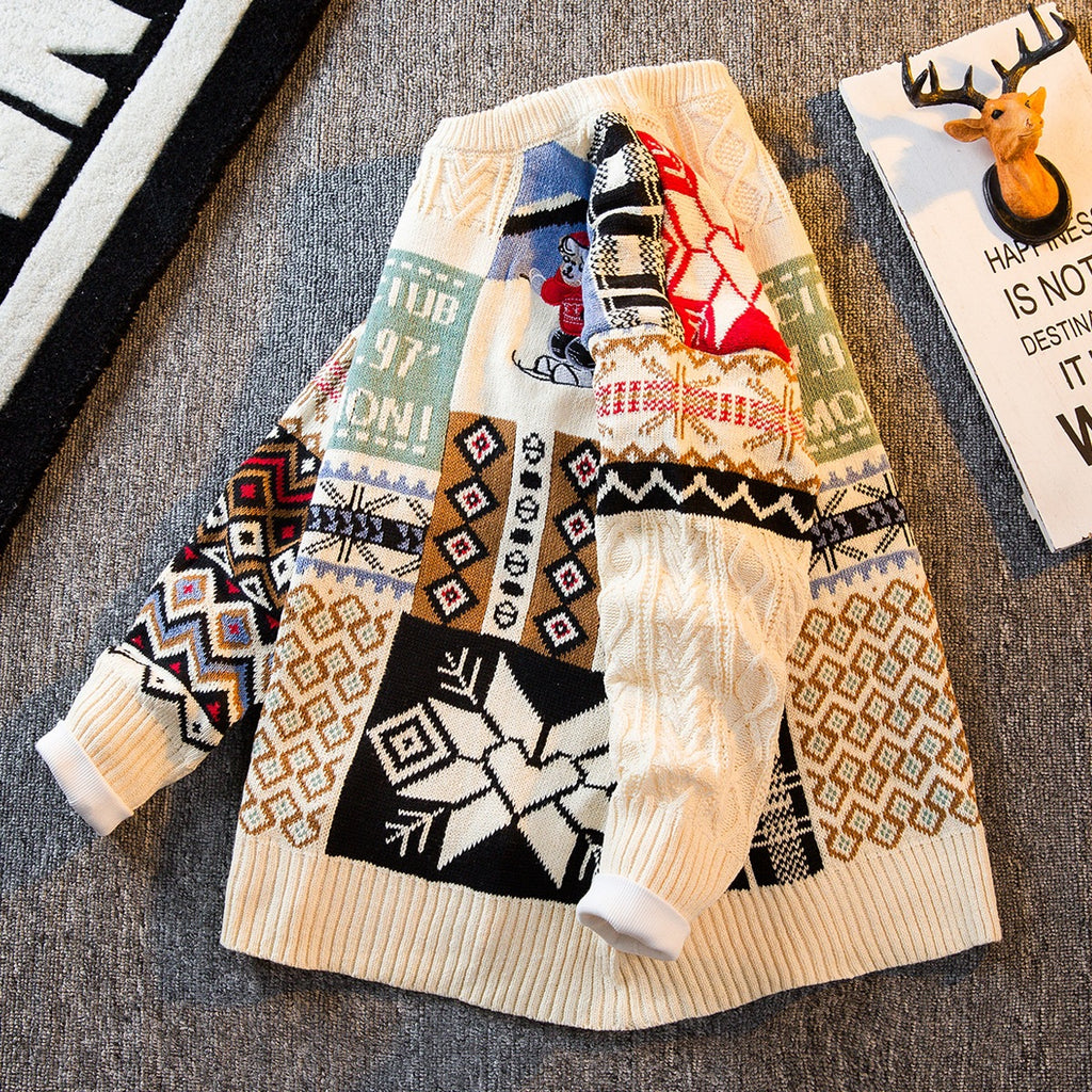 Heavy Velvet Thickening Sweater Men's Winter Fashionable Coat