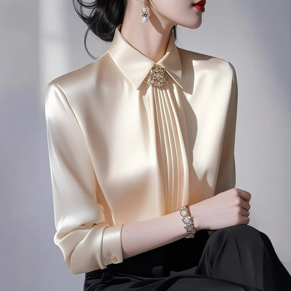 Spring French-style Top With A Luxurious And Sophisticated Feel