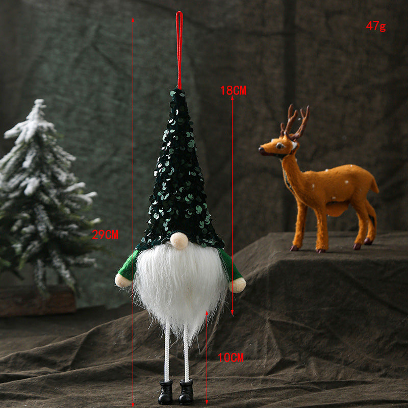 Christmas Long-legged Faceless Glowing Doll