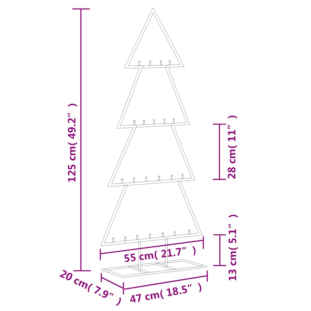 Christmas tree for decorations 125 cm   Christmas tree