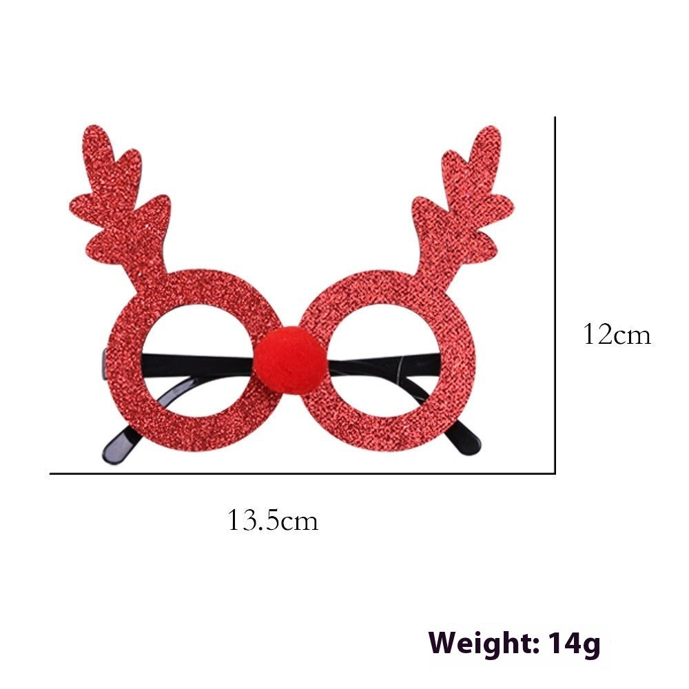 2025Golden Glasses Christmas Day Party Decoration