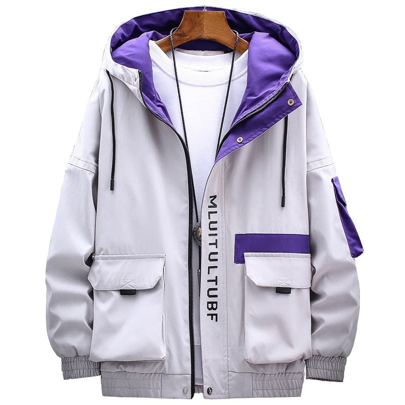 Men's Jackets Thickened Casual Trendy Hooded Tops