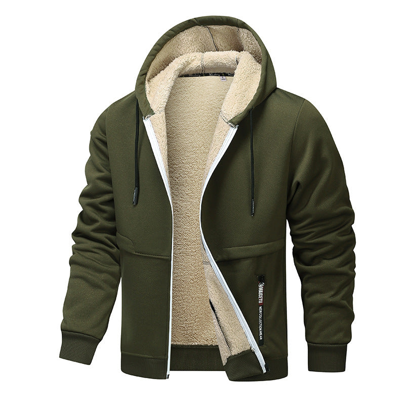 Men's Fashion Lambswool Thickened Jacket